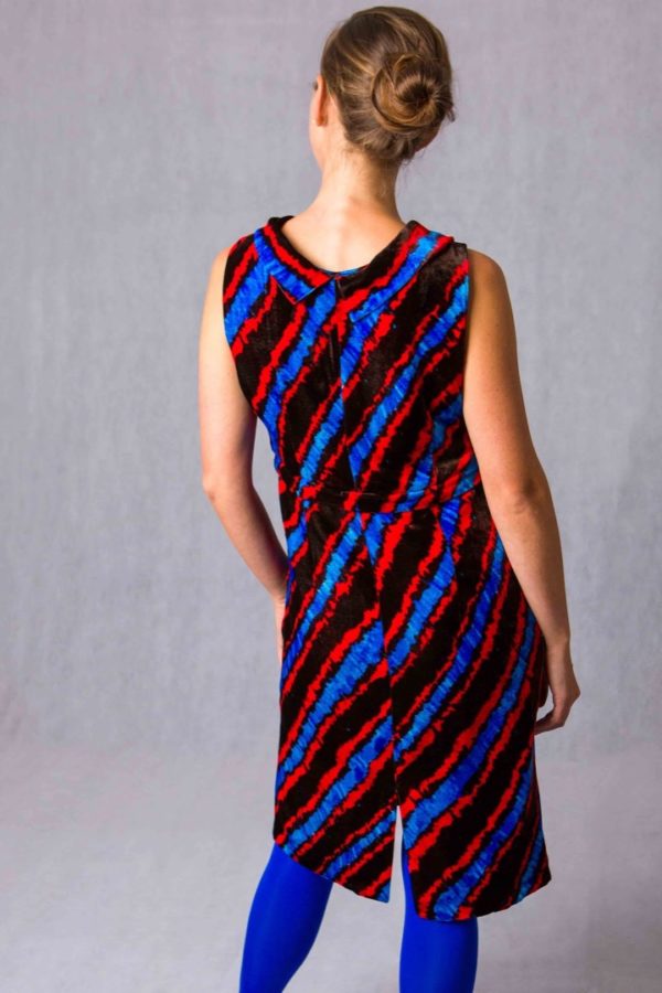 The Divisible Dress in micro diago silk velvet - Image 2